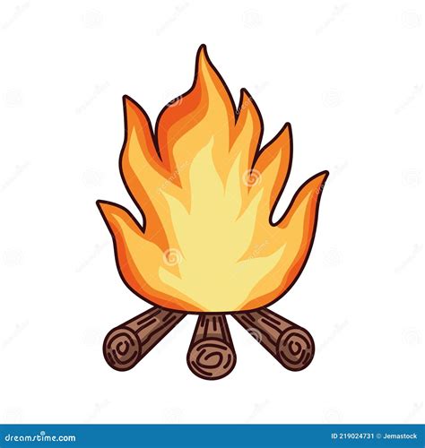 Icono De Flama De Fogata Ilustraci N Del Vector Ilustraci N De Fuego