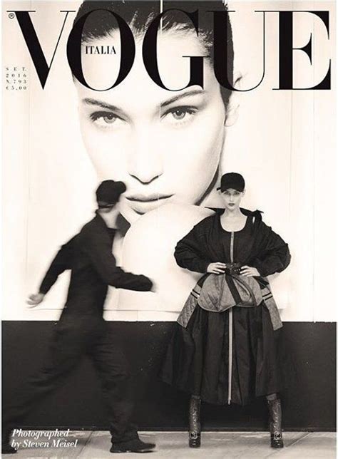 vogue italia magazine cover with bella hadid vogue photography fashion magazine cover
