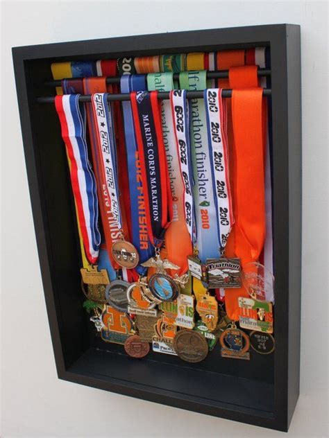 Sports Medal Display In 2020 Running Medals Shadow Box Award Display