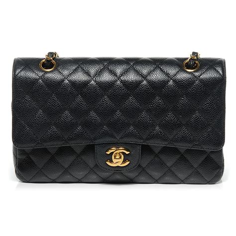 Chanel Caviar Quilted Medium Double Flap Bag Black 54397