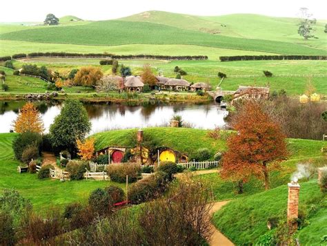 Hobbiton Village In New Zealand 🇳🇿 Village Fantasy Art The Good Place