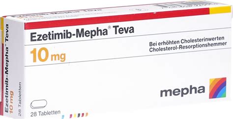 Ezetimib Mepha Teva Tabletten Mg St Ck In Der Adler Apotheke