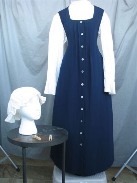Victorian Maid Servant Dress Edwardian Costume Civil War Colonial Womens M L Ebay
