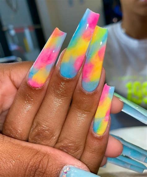 Pin By Twinkle Toes Nail Salon On Rainbow Nailart In 2020 Glitter