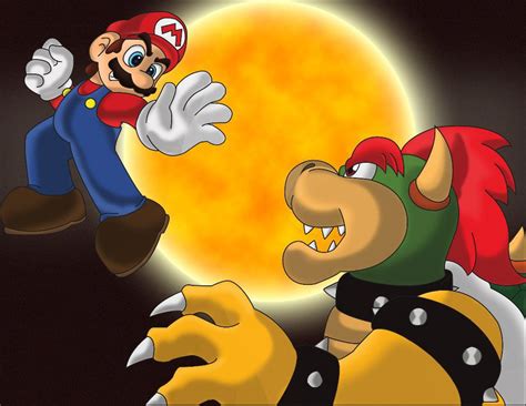 Mario Vs Bowser Wallpaper Mario And Luigi Vs Bowser By Supercaterina