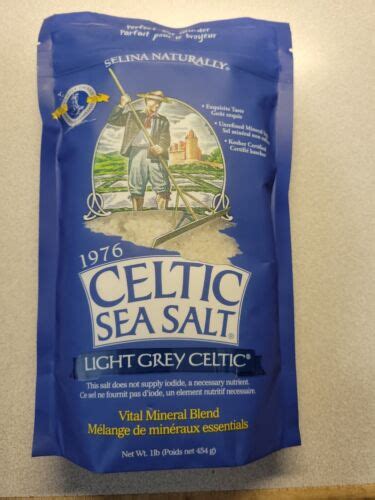 Light Grey Coarse Celtic Sea Salt 1 Pound Resealable Bag 16oz Ebay
