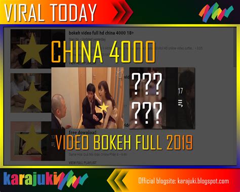 The Latest Video Bokeh Full 2019 China 4000