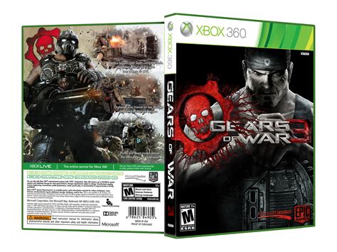 Gears Of War 3 Xbox 360 Box Art Cover By Dannzgfx