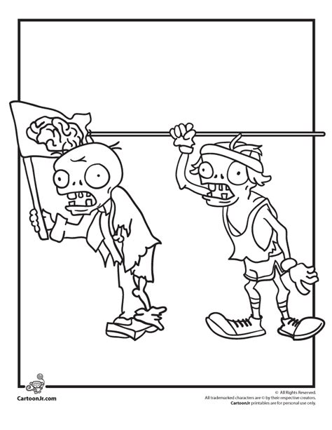 Popular iphone and android game plants vs zombies is now available to print and color Plants vs Zombies Zombie Characters Coloring Page | Woo! Jr. Kids Activities