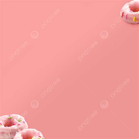 Fundo Rosa Quente De Donut Romântico Caloroso Doce Imagem De Plano