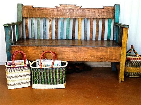 Here Is A Cute Bench Painted Bench With The Their Favorite Colors