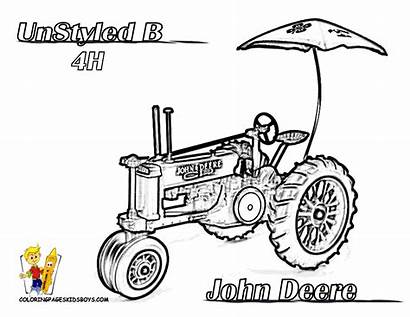Deere John Coloring Tractor Pages Tractors Unstyled