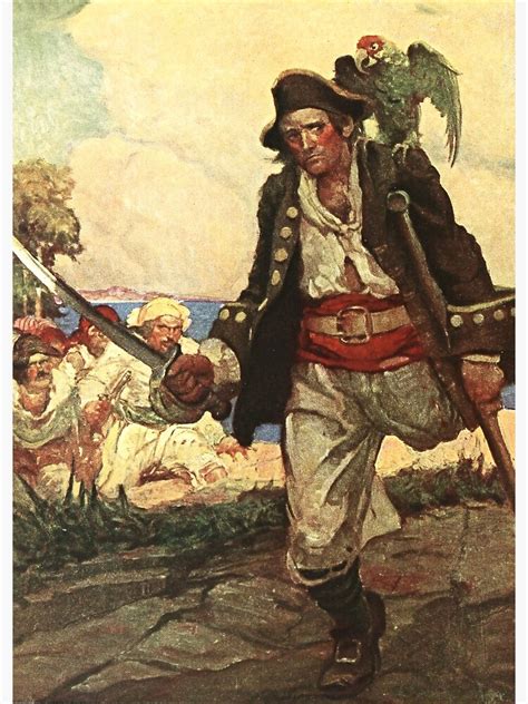 Long John Silver” Pirate Art By Louis Rhead Photographic Print For