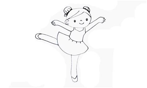 How To Draw A Dancing Girl My How To Draw