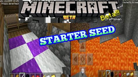 Best Starter Seed For Minecraft Minecraft Starter Seed Youtube
