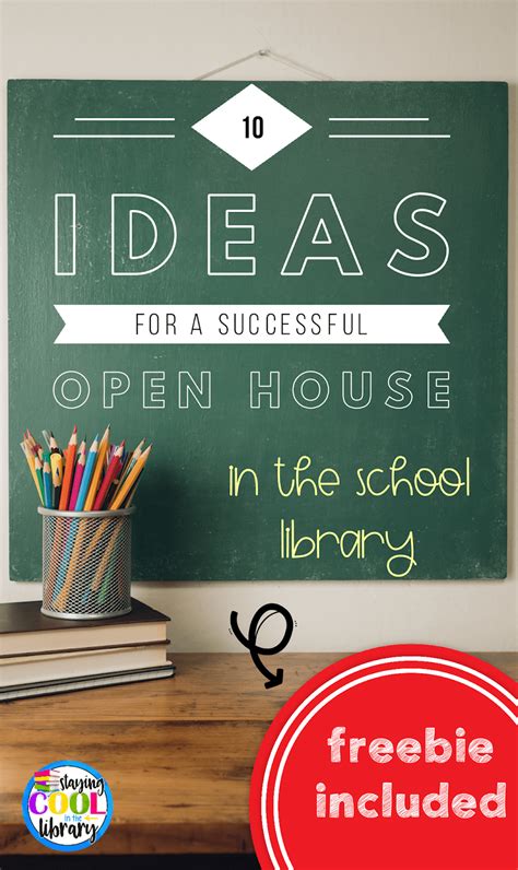 10 Ideas For A Successful Open House In The School Library School