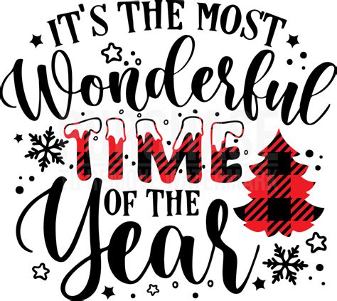 It S The Most Wonderful Time Of The Year SVG Christmas Quote SVG