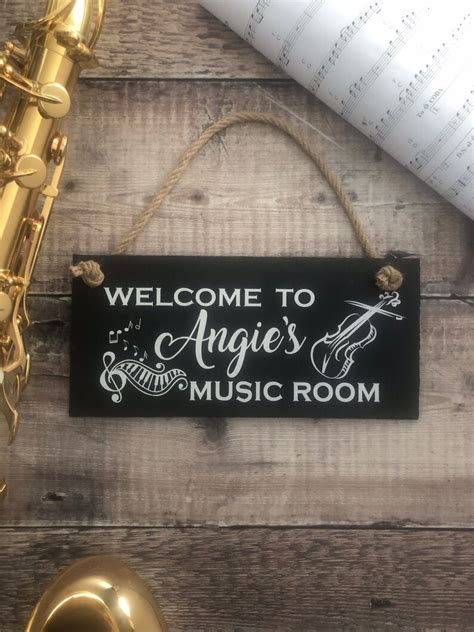 Buy Custom Music Room Sign Personalised Sign For Music Studio Online In