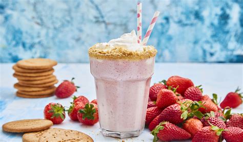 Strawberry Cheesecake Shake Recipe Booths Supermarket