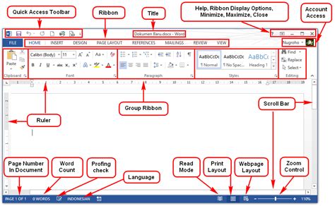 Ms Word Mengenal Lembar Kerja Microsoft Word Hot Sex Vrogue Co