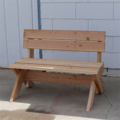 2x6 Outdoor Bench Plans Construct101