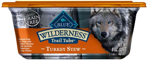 Blue Buffalo Wilderness Trail Tubs Turkey Stew Grain Free Dog Food