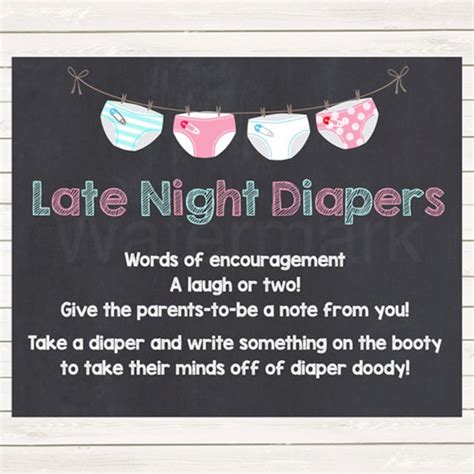 Diaper Thoughts Sign Late Night Diapers Sign Chalkboard Pink Etsy