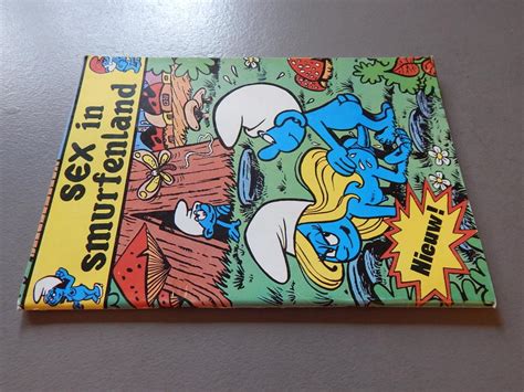 sex in smurfenland porno kartoens a5 uitgave met witte achtercover parodie sc 1979