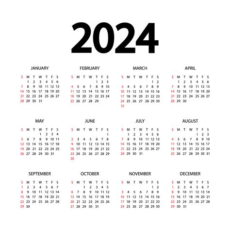 2024 Calendar Minimalist Benny Cecelia