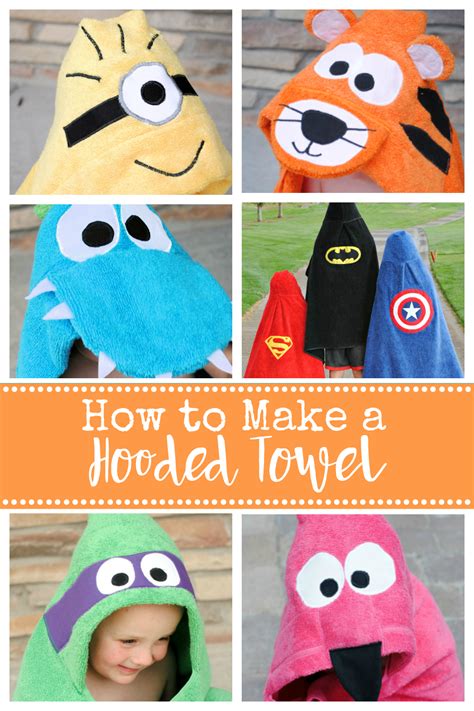 How To Make A Hooded Towel For Toddlers And Kids