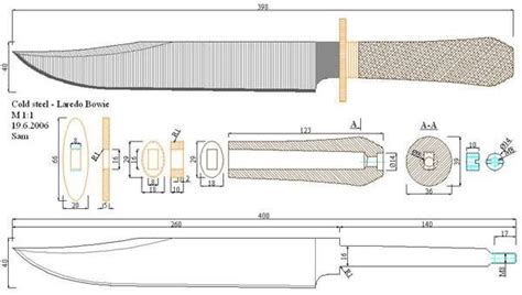 Bowie 1 belnap custom knives llc. Чертежи ножей 10 вариантов (ст.11) | Knife Designs ...