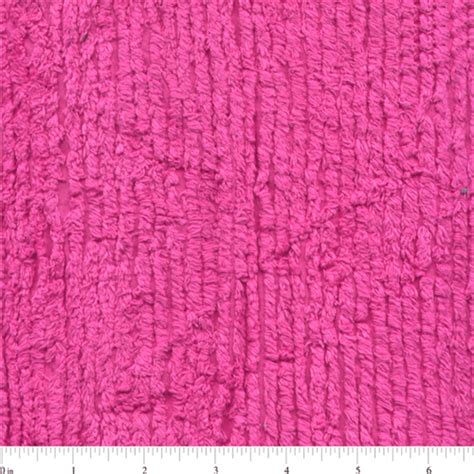 Hot Pink Cotton Chenille Tc0519 Fabric Depot