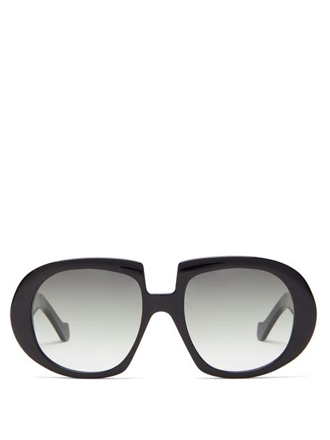Loewe Oversized Acetate Sunglasses In Black Lyst