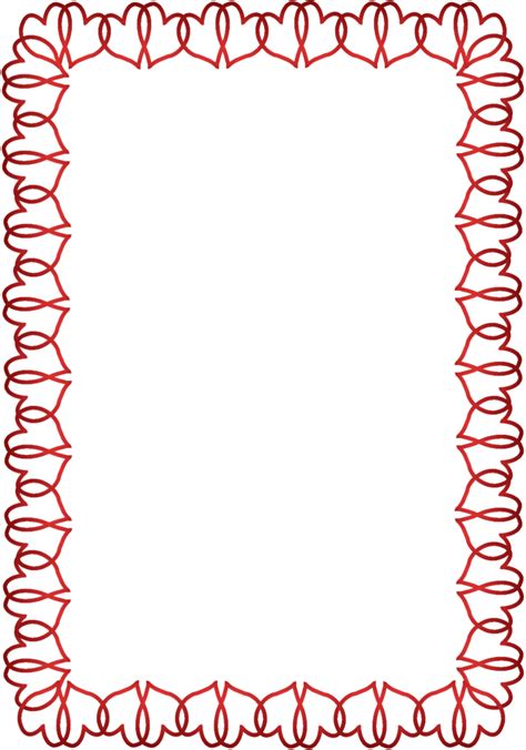 Valentines Day Right Border Of Heart Clip Art Free Heart Border Png