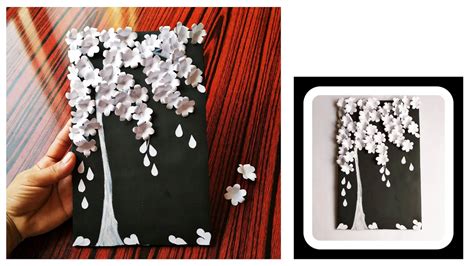 Once all the diy paper flowers are ready, all of them are assembled on a base covered with designer paper to make the most beautiful handmade wall decor, paper flowers wall hanging. Paper Flower Wall hanging/Paper Craft #walldecor#roomdecor ...
