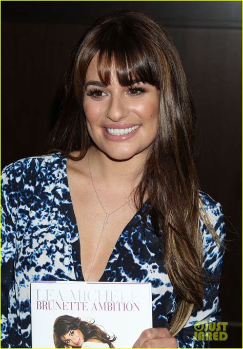 Lea Michele Another Brunette Ambition Book Signing At The Grove