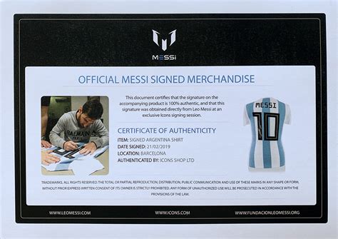 Lionel Messi Signed Argentina Adidas Jersey Inscribed Leo Messi Coa Pristine Auction