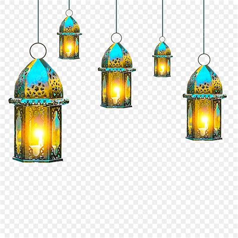 Candle Lantern Clipart Vector 3d Ramadan Lanterns With Candle Lights