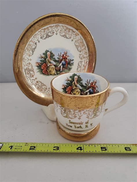 Crest O Gold Warranted 22k Tea Cup Saucer Vintage Etsy