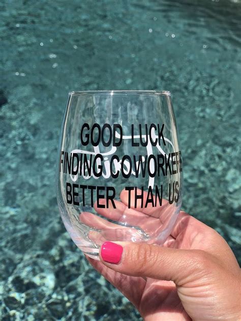 Send an email or a farewell party. Coworker leaving glass coworker farewell glass work friend ...