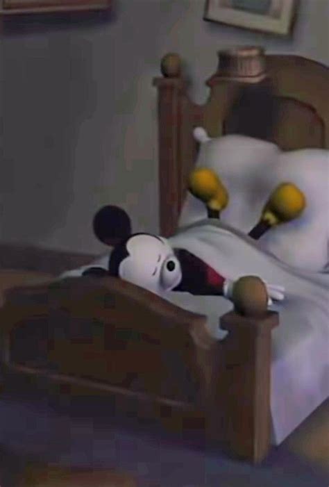 Mickey Mouse Sleeping In His Bed Mickey Good Night  Mickey Mouse