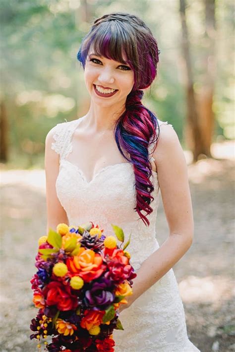 Rainbow Hair Bride 2016 Popsugar Beauty Photo 2