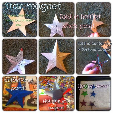 Star Magnet With Card Board This Was Way Easy And Could Be Made Lots