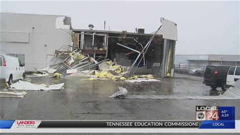 Tornado And Severe Storms Cause Damage Throughout Memphis Youtube