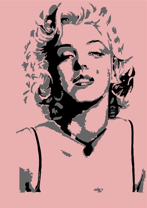 Airbrush Paint Spray Stencil Marilyn Monroe Multi Layer Professional