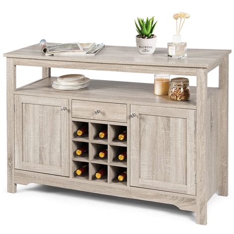 Giantex Buffet Server Sideboard Console Table Wood Dining Table