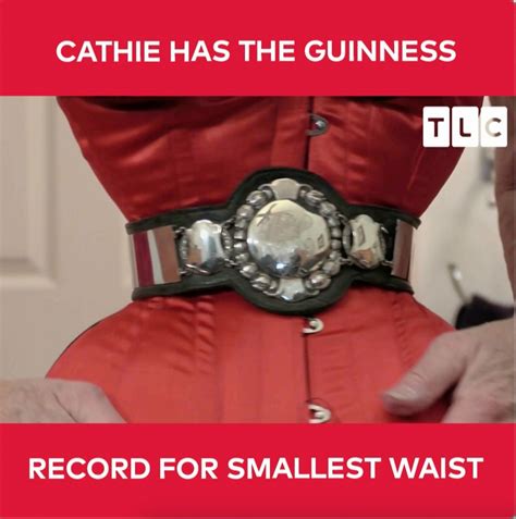 Woman Surprises Her Friends Who Ve Never Seen Her World Record Waist Strange Love Cathie