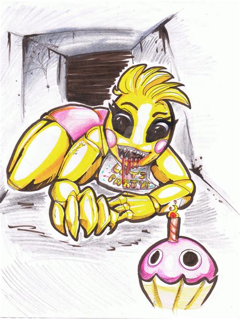 The New Chica From Fnaf Fanart By Thecurlybunny On Deviantart