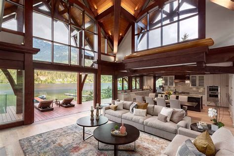 Modern Timber Frame Home In Whistler Designed For Entertaining Modern
