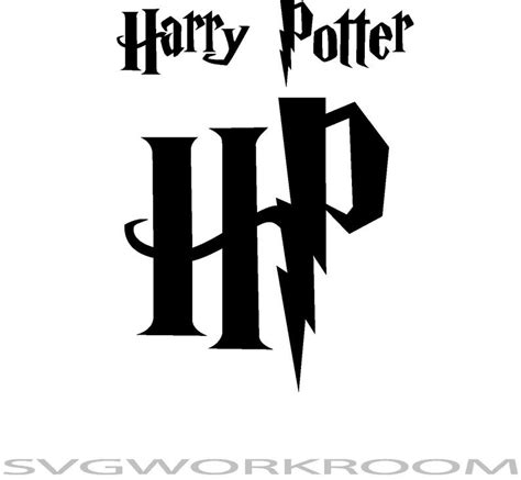 Harry Potter Logo Svg Bundle Harry Potter Initials Hp Logo Etsy